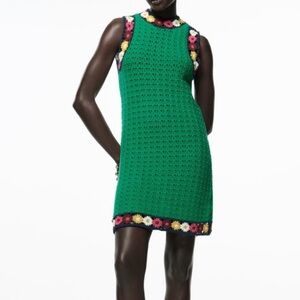ZARA | RARE Crochet Floral Dress